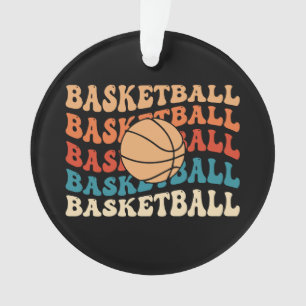 Retro-Basketball-Typografie-Design im Vintage-Stil Ornament