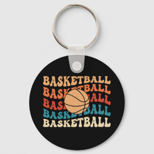 Retro-Basketball-Typografie-Design im Vintage-Stil Schlüsselanhänger