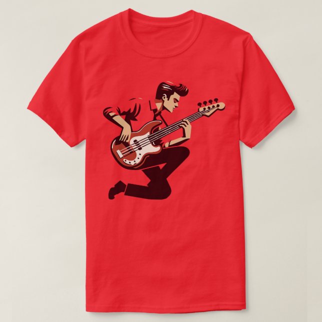 Retro Bassman 2 T-Shirt (Design vorne)