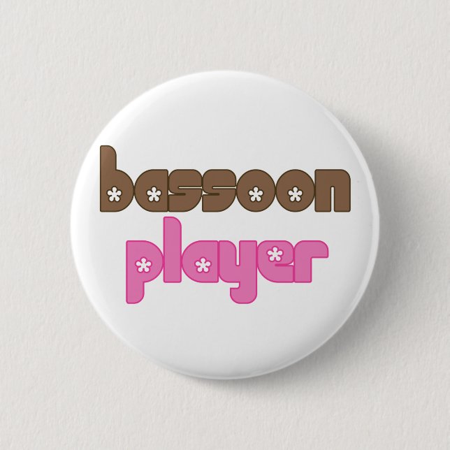 Retro Bassoon Button (Vorderseite)