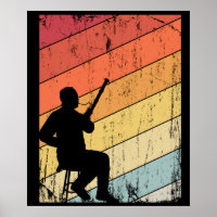 Retro Bassoon Player gibt Jazz Music Bassoon