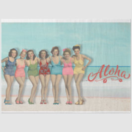 Retro Bathing Beauties Decoupage Tissue Paper Seidenpapier