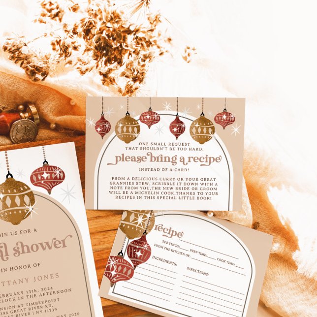 Retro Bauble Ornament Weihnachten Begleitkarte (Von Creator hochgeladen)