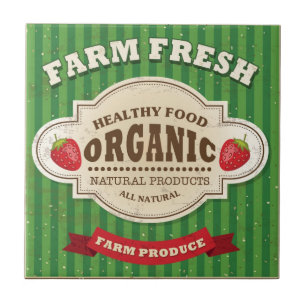 Retro Bauernhof-neuer Plakat-Entwurf Fliese