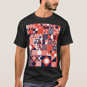 Retro Bauhaus Design, farbenfroh geometrisch. T-Shirt