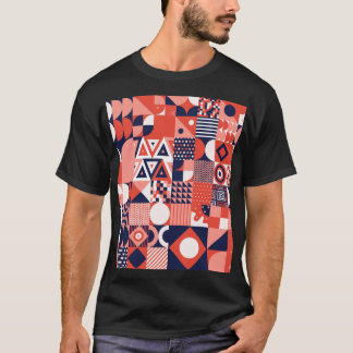 Retro Bauhaus Design, farbenfroh geometrisch. T-Shirt