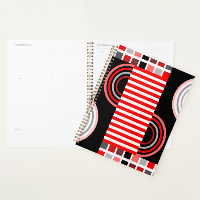 Retro-Bauhaus-Muster  Planer (Anzeige)