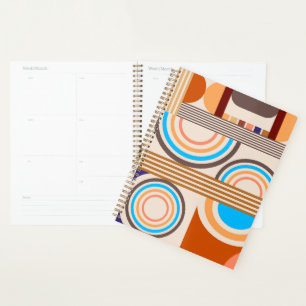 Retro-Bauhaus-Muster Planer