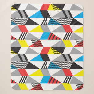 Retro-Bauhaus-Stil: Nahtloses Abstract Sherpadecke