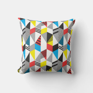 Retro Bauhaus Style: Nahtlos Abstrakt Kissen
