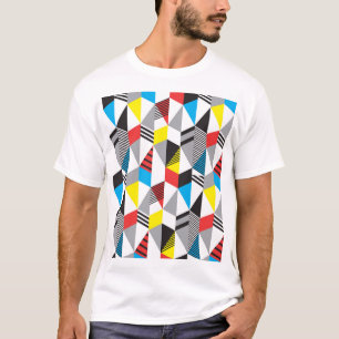 Retro Bauhaus Style: Nahtlos Abstrakt T-Shirt