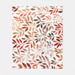 Retro Bäume, Aquarellfarben nahtlos Muster. Fleecedecke