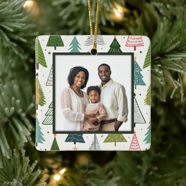 Retro-Bäume Keramikornament (Baum)