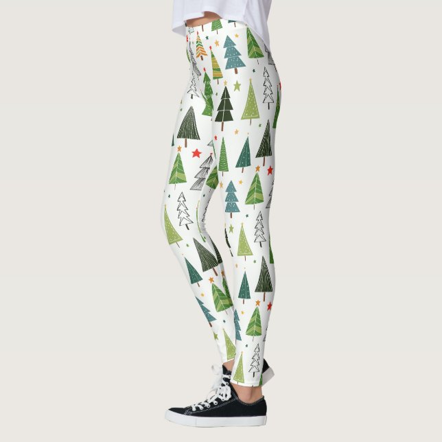 Retro-Bäume Leggings (Links)