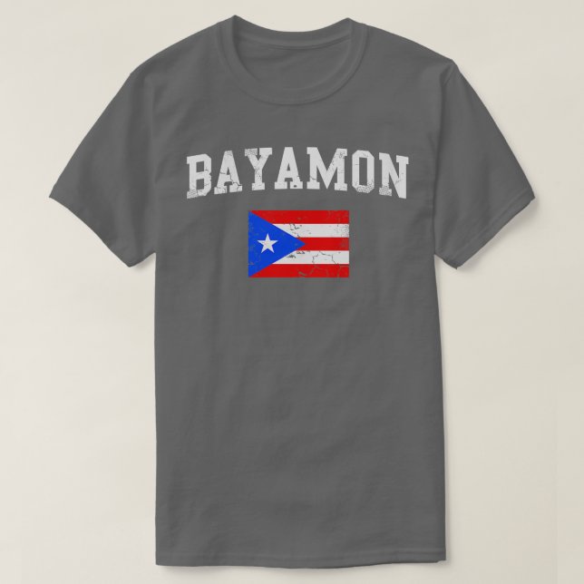 Retro Bayamon Puerto Rico Flag T-Shirt (Design vorne)