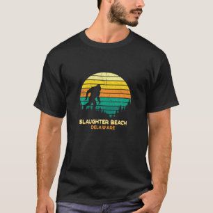 Retro Bayou Slaughter Beach Delaware Bigfoot Soul T-Shirt