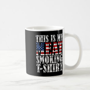 Retro-BBQ-Räuchergerät Vintage-US-Flagge Dies ist  Kaffeetasse