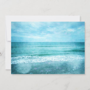 Retro Beach - Aquamarines blaues Wasser an der Küs Karte