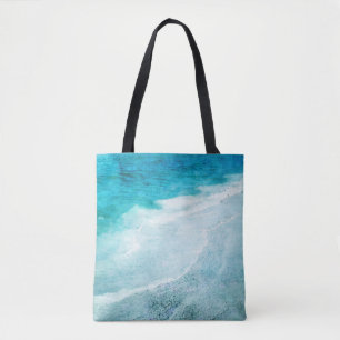 Retro Beach - Coastal Aquamarin Blue Ocean Wasserf