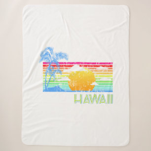 Retro Beach Hawaii Sunset Sherpadecke