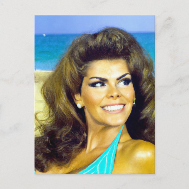 Retro Beach Model Fantasy Art Postcard Postkarte (Vorderseite)