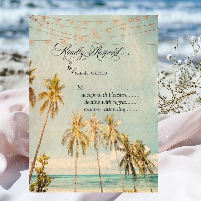 Retro Beach Palms UAWG Einladung (Von Creator hochgeladen)
