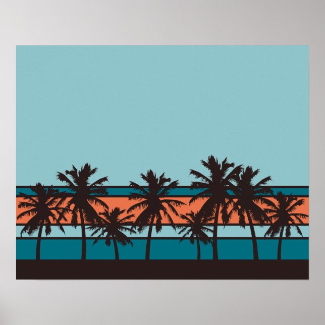 Retro Beach Poster (Vorne)