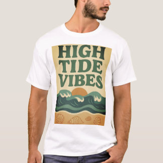 Retro Beach Sunset Surf Szene T-Shirt