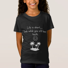 Retro Beach Vibe Smiley Face Tee - Funny Humor