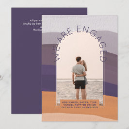 RETRO Beach Vibe Wedding Stationery FOTO Einladung