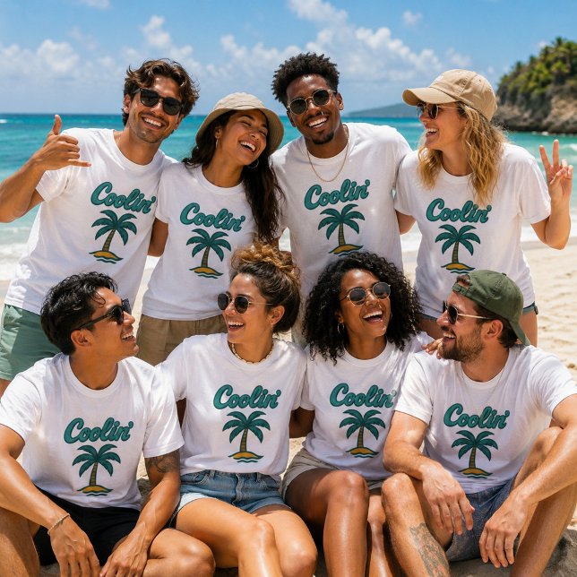Retro Beach Vibes Coolin' T-Shirt (Von Creator hochgeladen)