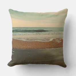 Retro Beach Waves Vintage Ocean Coastal Decor Kissen