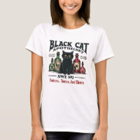Retro Beängstigend Black Cat Apothecary Witchy Wic