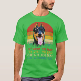 Retro Beauceron jeden Snack, den Sie machen jede M T-Shirt
