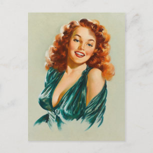Retro Beauty 06 Postkarte