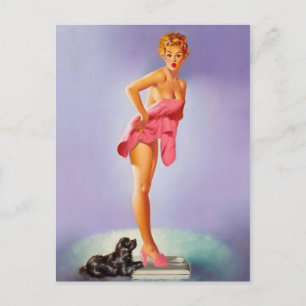 Retro Beauty 56 Postkarte