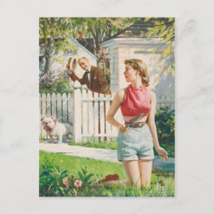 Retro Beauty 70 Postkarte