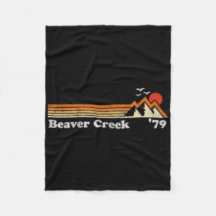 Retro Beaver Creek Ski Resort Colorado Snowboard S Fleecedecke