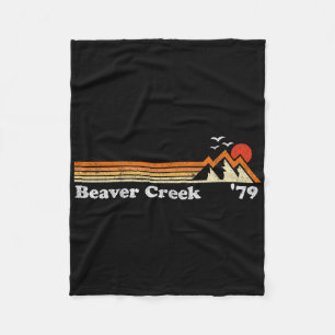 Retro Beaver Creek Ski Resort Colorado Snowboard S Fleecedecke