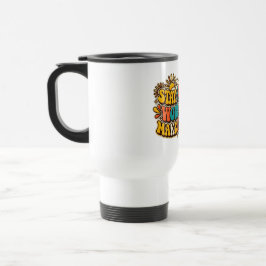 Retro-Becher 'Bleib positiv' Reisebecher