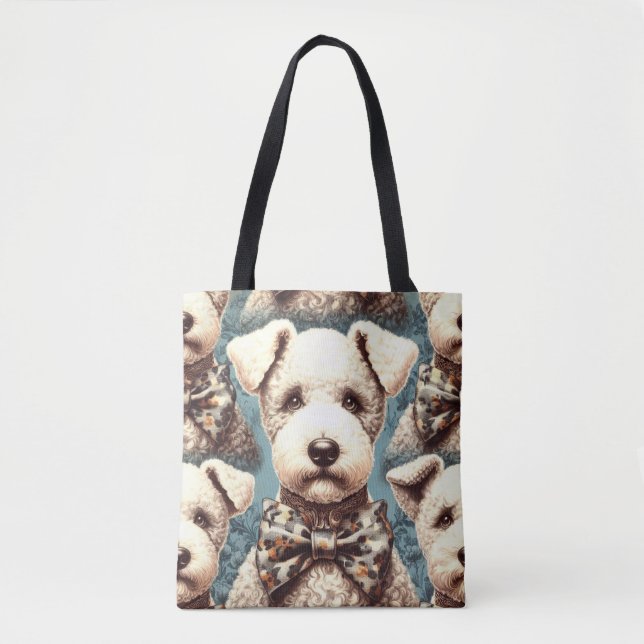 Retro Bedlington Terrier Illustration (Vorderseite)