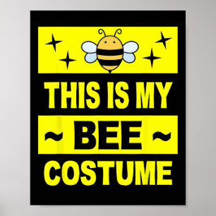 Retro Bee Costume Frauen Niedliche Erwachsene Kind Poster