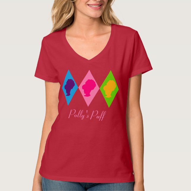 Retro BeeHive Diamond Cameo T-Shirt (Vorderseite)