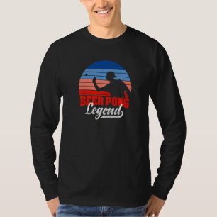 Retro Beer Pong Legend Beer Drink Competition B T-Shirt