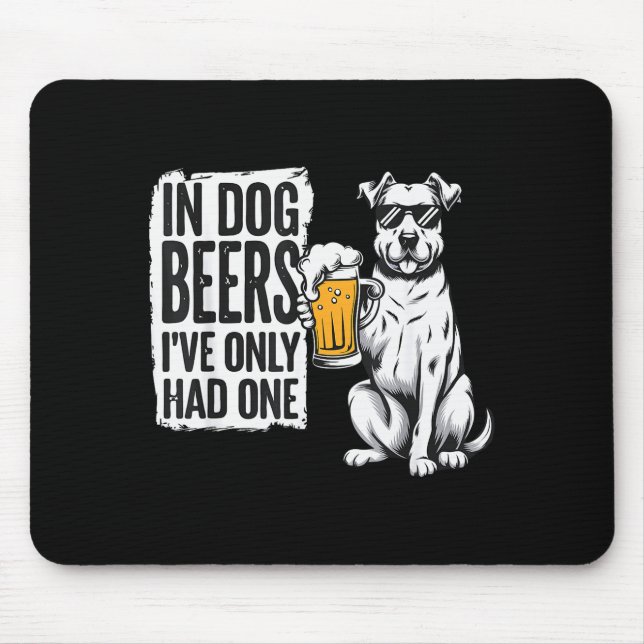 Retro Beer Pun Bar Pub Crawl Party Men - Funny Bee Mousepad (Vorne)
