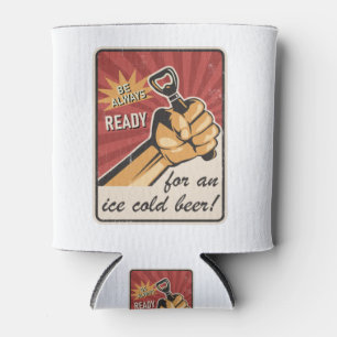 Retro Beer USSR УССР Soviet Propaganda Style Dosenkühler