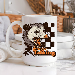 Retro Behalt Talking Feral Possum: Angry Wild Anim Kaffeetasse