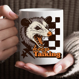 Retro Behalt Talking Feral Possum: Angry Wild Anim Kaffeetasse