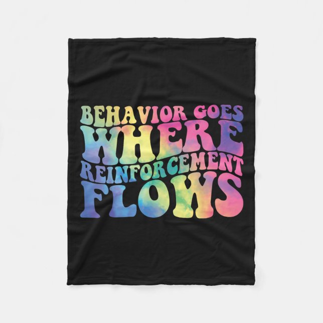 Retro Behavior Goes Where Reinforcement Flows Aba  Fleecedecke (Vorderseite)
