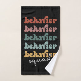 Retro Behavior Squad Behavioral Therapist Handtuch